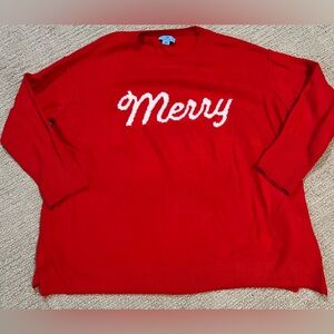Super soft Red Holiday Sweater 1X